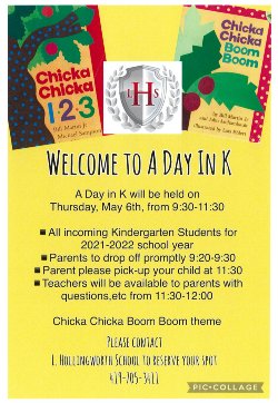 Picture of A Day in K flyer.