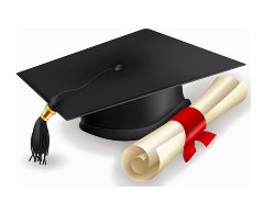 Picture of a cap and gown.