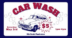 Picture of the car wash flyer