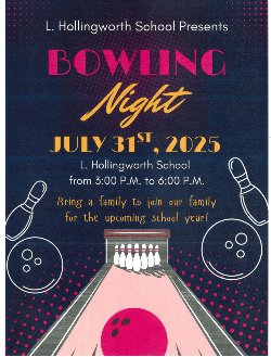 Picture of LHS Bowling Night Flyer.